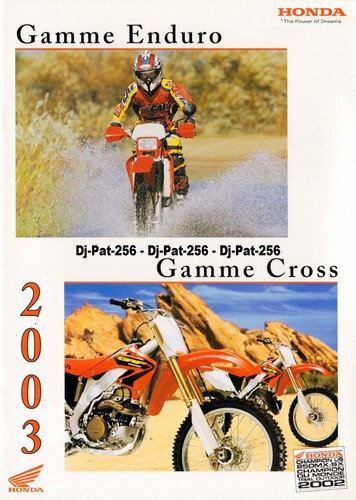 Brochure moto honda 2003 - brochure,