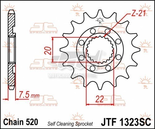 Pignone per moto honda - per, crf
